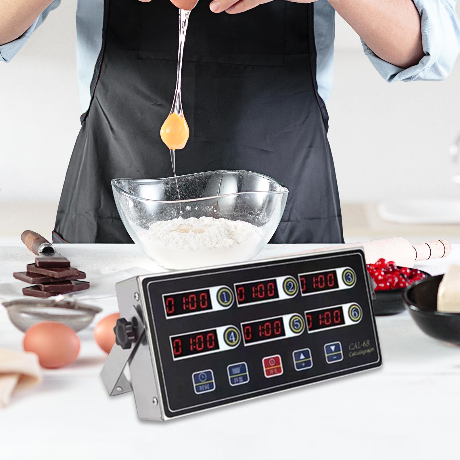 Commercial Kitchen Timer - Многоканальный светодиодный кухонный таймер с программируемым