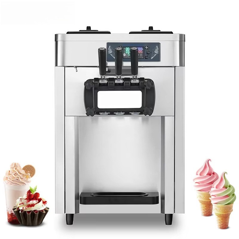 Soft Serve Ice Cream Machine - Профессиональная коммерческая автоматическая машина для приготовления