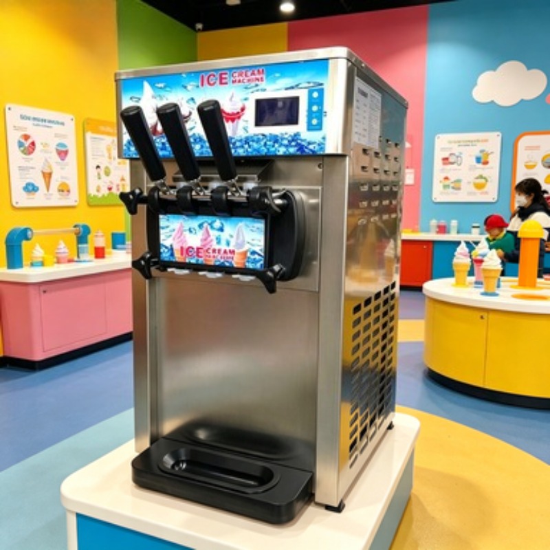 Soft Serve Ice Cream Machine - Напольная коммерческая машина для мягкого мороженого