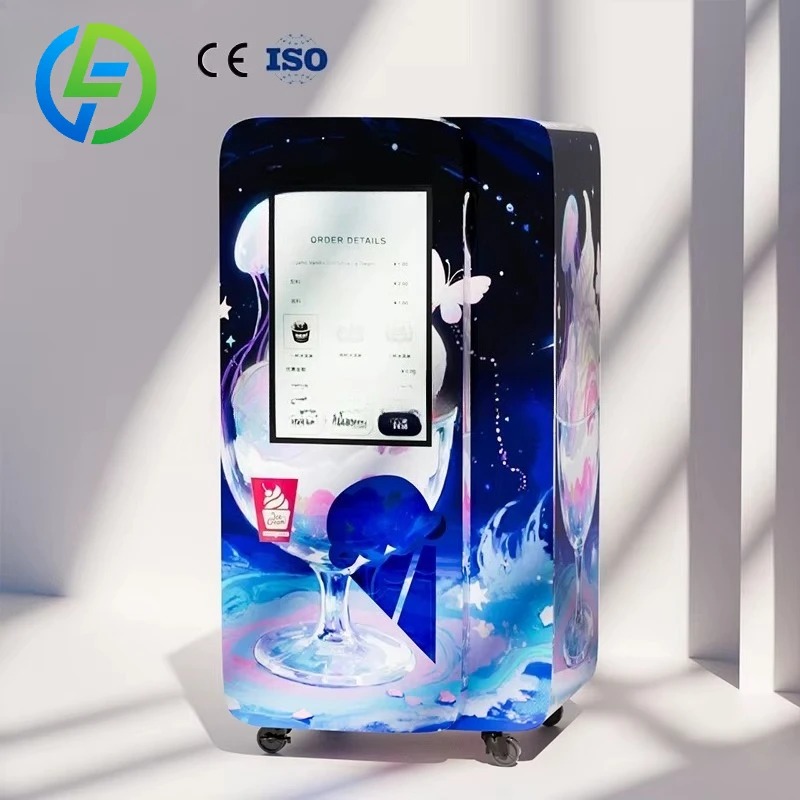 Soft Serve Ice Cream Machine - Автомат для продажи мягкого мороженого на