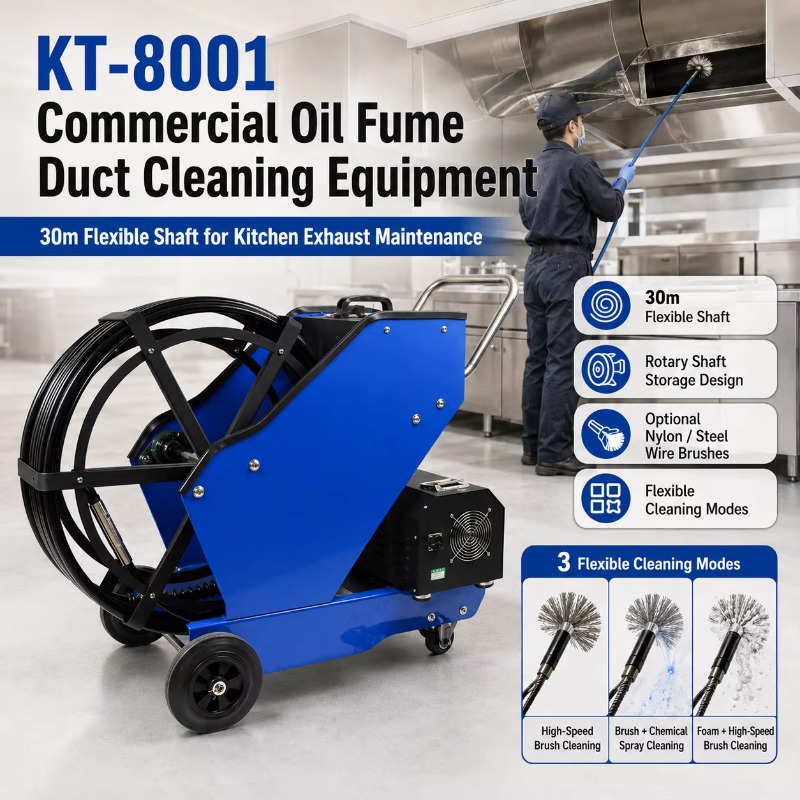Commercial Kitchen Exhaust Cleaning - KT-8001 Коммерческое оборудование для очистки воздуховодов