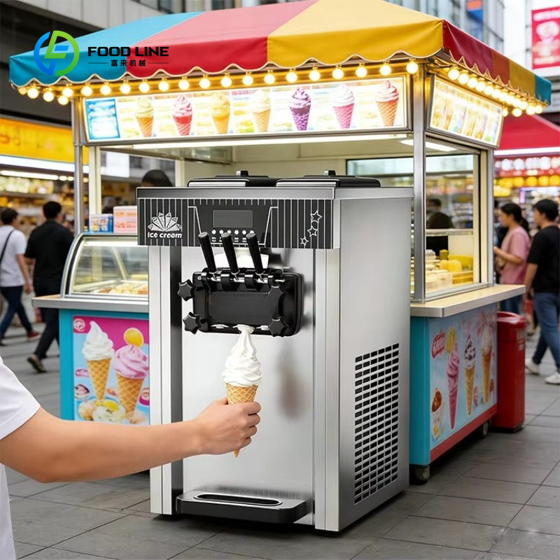 Soft Serve Ice Cream Machine - Профессиональная машина для мягкого мороженого на