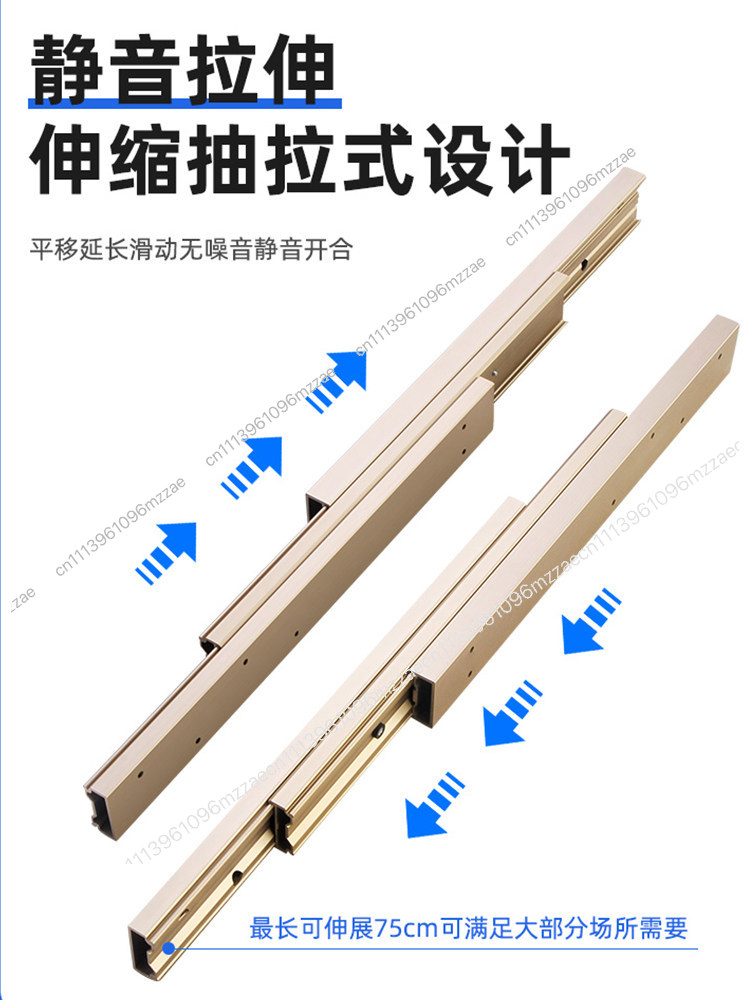 Commercial Kitchen Hardware - Выдвижная телескопическая направляющая для кухонного острова,