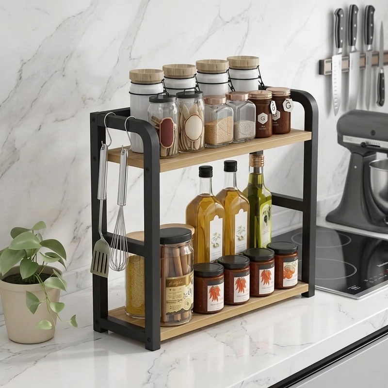 Двухуровневая металлическая на – обзор и цена Commercial Kitchen Shelving
