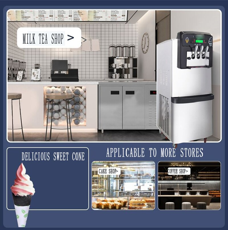 Машина для приготовления мягко – обзор и цена Soft Serve Ice Cream Machine